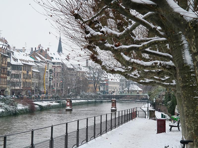 Strasbourg, France in Winter